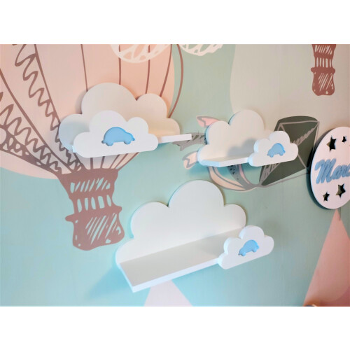 Estanterías Cloud de MOLI con coches Premium