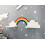 Étagères nuage avec arc-en-ciel, lot de 2, Élégance 1