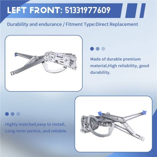 Left Front Power Window Regulator 51331977609 for  3 Series E36 1991-2001 Left 2