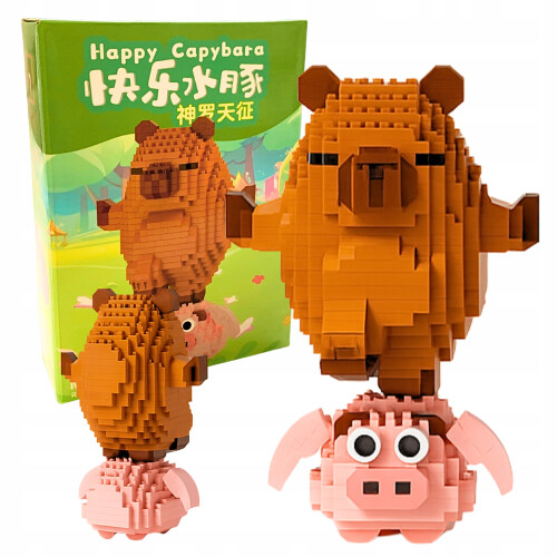 Capybara-Bausatz Schwein mit Schweinefigur