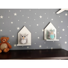 Set di 2 mensole a forma di casa - scandiDomek