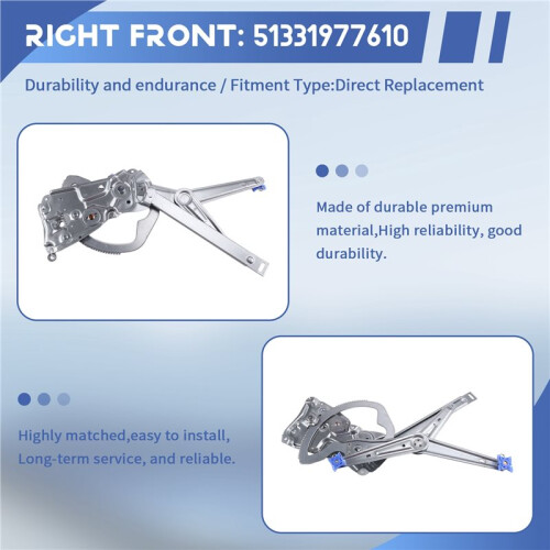 Right Front Power Window Regulator 51331977610 for  3 Series E36 1991-2001 Right 2
