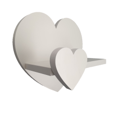 Mensola extra a forma di cuore L - Prestigio