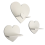 Mensole a forma di cuore PLUS set da 3 - Prestige 1