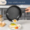 Non Stick Pots and Pans Set 17 Piece, Induction Hob Pan Set with Removable Handle, Kitchen Stackable Ceramic Cookware Sets 4