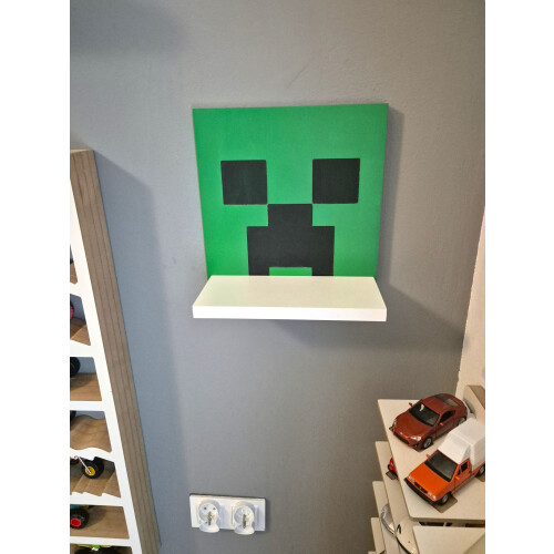Étagère Minecraft Creeper