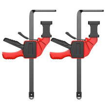 2Pc Upgraded Quick Release F Clip for Tracksaw, Desktop Hole Table Clamp for Guide Rail