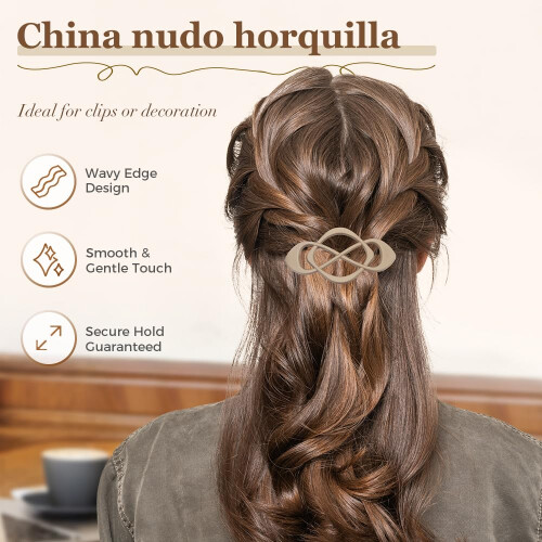 (Navy 4Pcs, -) 4 pinces cheveux, noires, rétro 1