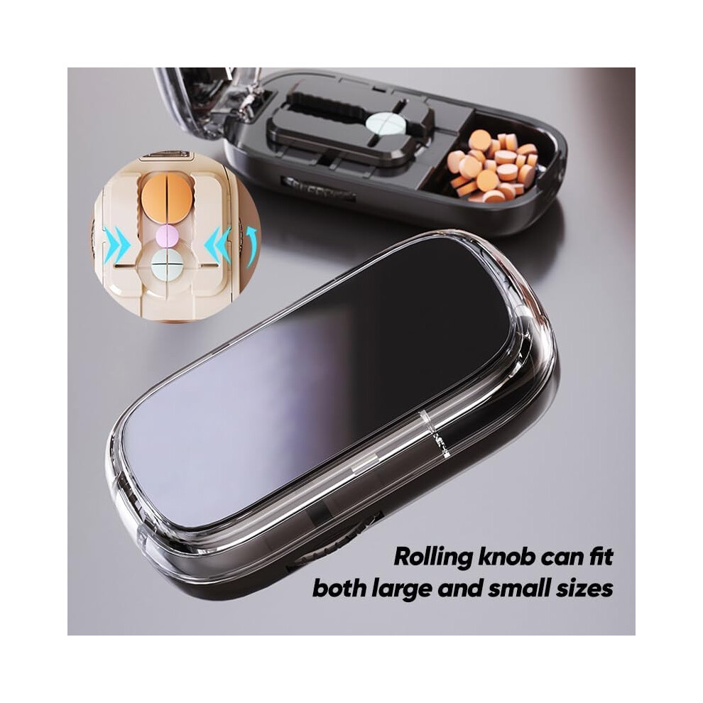 Oimg (Blue, -) Pill Cutter Splitter For Small Pills, Accurate Multi-Pill Cutter