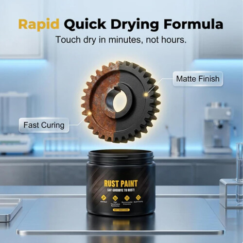 (1pcs, -) 3pcs 2-in-1 Rust Reformer Paint, Water-Based Metallic Coating 2
