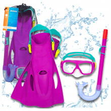 Equipo de buceo: Máscara con snorkel, gafas de natación y aletas