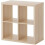 ikea White stained oak effect Shelving, 77x77 cm 2