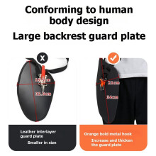 Universal Adjustable Padded Trimmer Shoulder Strap Double Shoulder Weed Eater Brush Harness for String Trimmer Orange