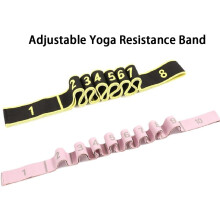 (3pcs-pink(10Segment), -) Nastavitelný 8segmentový odporový pás na jógu, pro cvičení celého těla