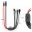 Línea de Extensión de Conector para Panel Solar 4 en 1, Conector Hembra XT60 A Conector Divisor de Cable, Adaptador de Corriente CC 9