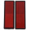 10X Rectangle Red Reflectors Universal for Motorcycles ATV Bikes Dirt Bikes 3