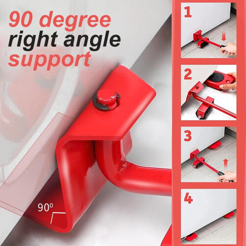 (Yellow, 1PCS) Outil déplacement meuble, 250 lbs, rouge 2
