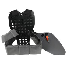 Universal Adjustable Padded Trimmer Shoulder Strap Double Shoulder Weed Eater Brush Harness for String Trimmer Gray