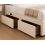 Modern Upholstered Bed with USB & Drawers Cream3FT 5
