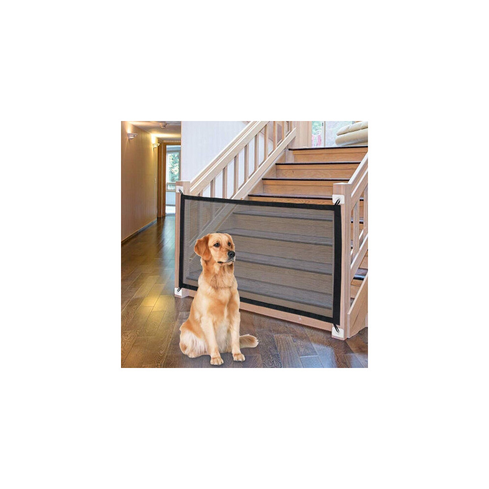 Eapoy (180X72cm) Retractable Pet Dog Gate Magic Child Baby Stair Gate Barrier Foldable
