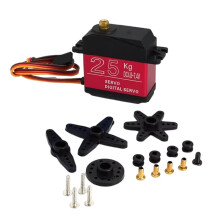 High Torque Metal Gear Digital Servo 25KG 180 Degrees Robot Robotic Arm for RC Car Crawler
