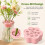 (Light Red-Medium, -) Silicone Vaas Spiraal Standaard - Bloemschik Accessoire 4