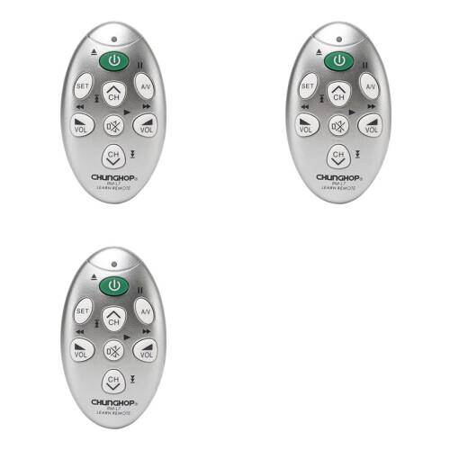 3X CHUNGHOP RM-L7  Universal Infrared Learning Remote Control Use for TV/SAT/DVD/CBL/DVB-T Copy Function Replacement