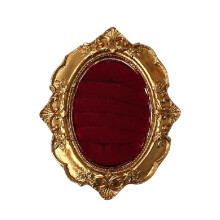 Organisateurs de bijoux uniques en résine dorée pour une-Rouge