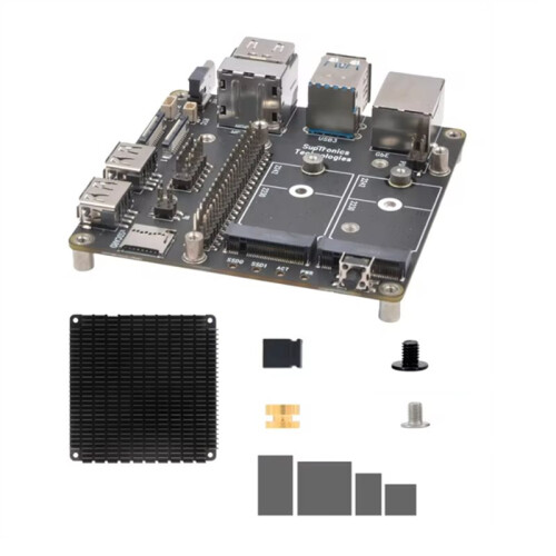 For Raspberry Pi CM5 IO Board Zero Noise-Superior Cooling-Passive Design X1507