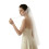 Voiles de mariée à bords de perles, perles gracieuses,-Blanc 1