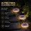 (Yellow, -) Ultra Thin Solar Outdoor Disk Lights, Auto On/Off Pathway Decor 4