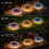 (Yellow, -) Ultra Thin Solar Outdoor Disk Lights, Auto On/Off Pathway Decor 7
