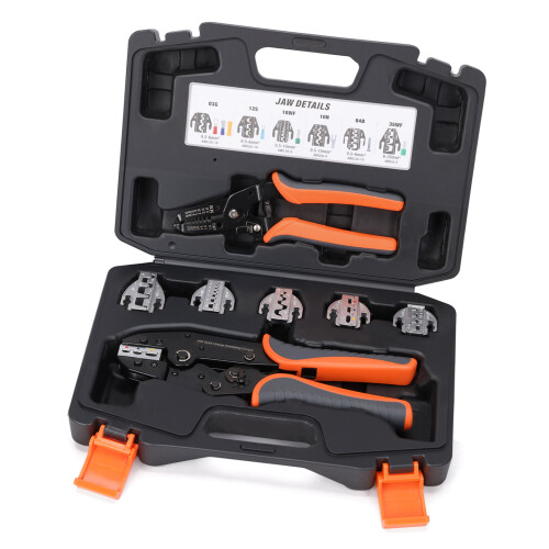 Multipurpose Ratchet Crimper Crimping Tool Set With