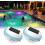 (2PCS-MIX, -) LED Solar Powered Floating Pool Lights, 3 Dimming Modes 2PCS 3