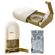 Stylish Dental Retainer Case Orthodontic Denture Storage Box Mouth Guard Braces Aligner Case Oral Care Tool Fake Teeth Box