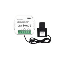 Tuya ZigBee Meter 2 Way Bidirectional with Current Sensor Clamp App Monitor Power 100-240VAC,1 Channel-1CT