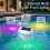 (1PCS-Warm light, -) LED Solar Powered Floating Pool Lights, 3 Dimming Modes 2PCS 5