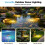 (1PCS-Colored Light, -) LED Solar Powered Floating Pool Lights, 3 Dimming Modes 2PCS 3