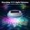 (1PCS-Colored Light, -) LED Solar Powered Floating Pool Lights, 3 Dimming Modes 2PCS 4