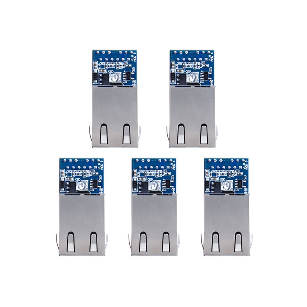 5Pcs Ttl Uart To Ethernet Module Converter Usr-K5 Serial Port To Rj45 Tcp/Ip Network Module For Iot Device 4713246416141