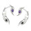 Poignets d'oreilles en alliage de Style gothique pour-argent 1