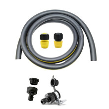 For Garden Hose 3/4 in X 9.8 FT Flexible Kink Resistant Hose with Water Stop Joint Faucet Universal Joint Set