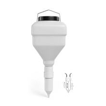 3.5L Square Bottle&Dispenser Nozzles Large Diameter Sauce Squeeze Bottle Hanging Condiment Squeeze Bottles