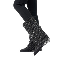 Modern See Through Boot Sleeves With Striking Stone-block