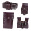 Soft PU Leather Punk Belt Bag Ideal For-Reddish brown 1