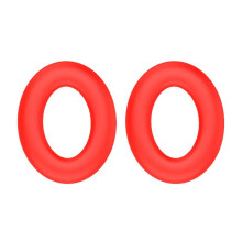 Replacement Earpad for 1MORE SonoFlow Headphone Silicone Ear Cushions Ear Pad Cover Red