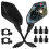 VBGURR 2Pcs Motorcycle Mirrors Universal 360 1