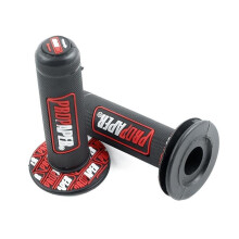 Honfitat Motorcycle Dirt Pit Bike Handlebar Grip - Rubber, 7/8inch, Red