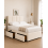 Modern Upholstered Bed with USB, Drawers Cream4FT6 1