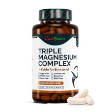 Advanced Triple Magnesium Complex Ideal Strength Magnesium Citrate, L-ascorbate & Oxide 100 Vegan Capsules Natural Product